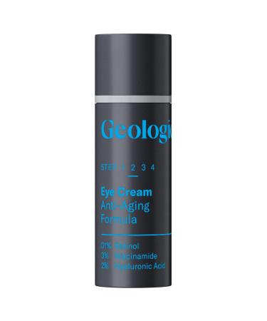 Geologie Anti-Aging Eye Cream | Helps Visible Signs of Aging | Reduce Fine Lines & Wrinkles | Retinol Caffeine Peptides Niacinamide & Hyaluronic Acid | Effective Formula For Men & Women