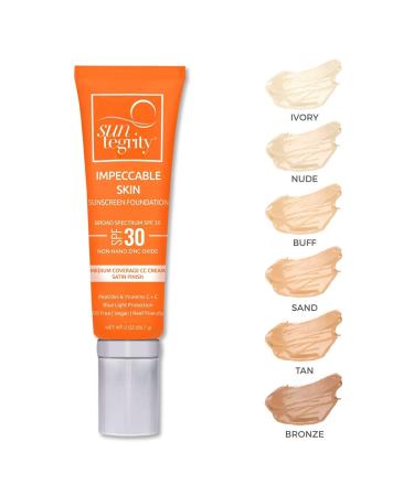 Suntegrity Impeccable Skin Tinted Sunscreen SPF 30 (Nude) - Broad Spectrum Protection - Buy Online on GoSupps.com