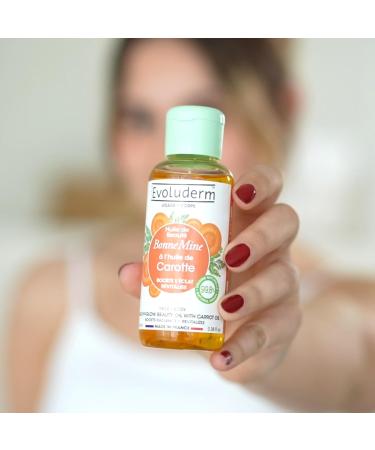 EVOLUDERM Beauty Good Mine Carrot Oil 100 ml 99.8% Natural Origin Vegan Made in France Pack of 3 x 100 ml - Buy Online on GoSupps.com