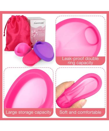 Foreverup Menstrual Disc - Reusable Silicone Menstrual Disc for Sports & Swimming | Soft Tampon Alternative (S Rosa L Lila) - Buy Online on GoSupps.com
