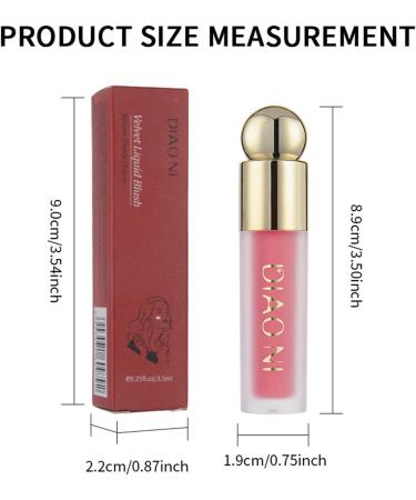 Liquid Blush Makeup - Soft Lightweight Cheek Tint Blendable Milk Blush | Sweatproof Waterproof Face Blush Long-Lasting Makeup Blush for Women Girl 5# - Buy Online on GoSupps.com