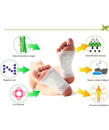 Detox Foot Pads - 100 PCs Detoxification Plaster for Pain Relief & Health Care - Remove Toxins with Green Foot Care Pads - Buy Online on GoSupps.com