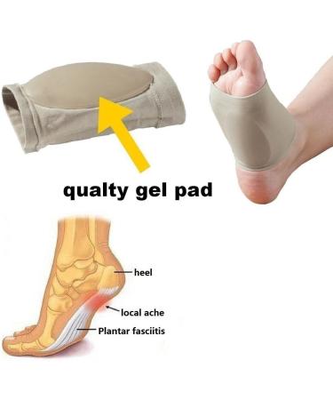 Arch Support Sleeves for Plantar Fasciitis - Cushioned Inserts & Elastic Foot Care Brace - Buy Online on GoSupps.com