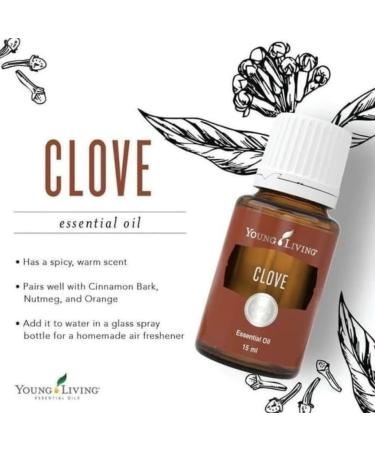 Young Living Clove Essential Oil 15 ml - Cleansing Properties for Thieves Dental Care & Oral Health | Warm Stimulating Aroma - Buy Online on GoSupps.com