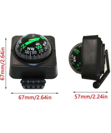 Buy Auto Compass | Universal Vehicle & Mini Pocket Compass - 2 Pieces for Survival & Navigation - Buy Online on GoSupps.com