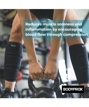 Calf Support Brace 2 Pack - Adjustable Shin Splint Compression Wrap - Buy Online on GoSupps.com