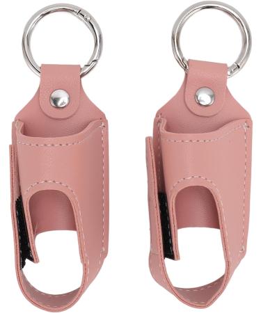 2pcs PU Leather Asthma Inhaler Holder Portable Asthma Inhaler Holder Case with Clip for Home Work or Travel (Pink) - Buy Online on GoSupps.com