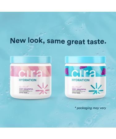 Cira Hydration Electrolyte Powder for Women - 45 Servings | Alicia McCarvell's Very Grapeful Drink Mix with Himalayan Salt for Dehydration Relief - Shop Internationally - Buy Online on GoSupps.com