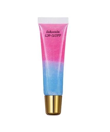 Two-colored gel-lip tint clumsy moisturize LONG LONG Hydrate Shimmer glossy lip plumper gloss lip mask lip care 1 piece (1 Pack) a