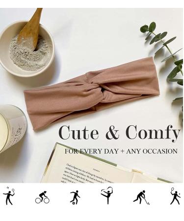 AKTVSHOW Boho Twist Turban Headbands for Women - Non Slip & Soft Elastic Hair Bands - Set of 5 Stylish Fashion Headbands for Women & Teen Girls - Buy Online on GoSupps.com