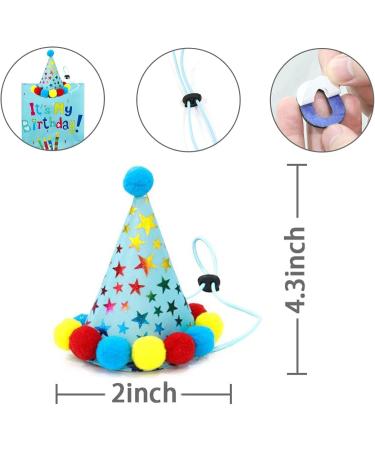 Dog Birthday Bandana Dog Birthday Party Supplies Dog Birthday Bandana Set with Cute Doggie Birthday Party Hat And Bow Tie for Small Medium Large Dogs Pets (Light Blue) - Buy Online on GoSupps.com