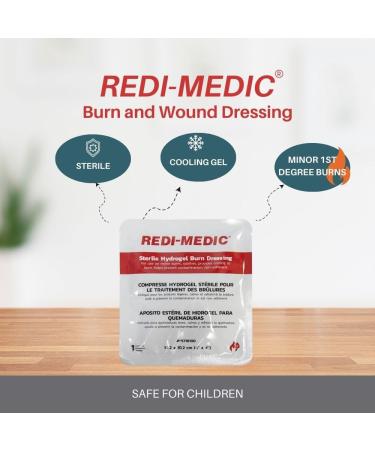 Buy Extra Large Sterile Burn Dressing 12x12 | HydroGel Bandages for 1st & 2nd Degree Burns Sunburns & Emergencies - Soothing & Cooling Relief - Buy Online on GoSupps.com
