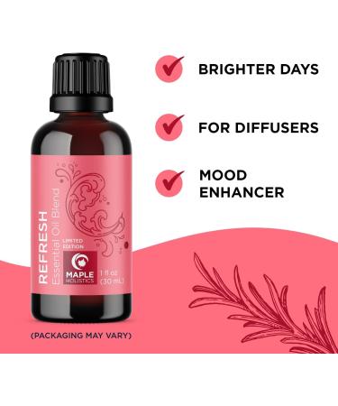 Maple Holistics Essential Oils Set - Day and Night Essential Oil Blends for Diffuser with Protect Refresh and Breathe Essential Oil Blends for Diffusers Aromatherapy and Travel - Buy Online on GoSupps.com