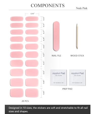 Buy Wahrshei Pink UV Gel Nail Foils - 20pcs Self-Adhesive Nail Foil Stickers & Gel Polish Wraps for Stunning Nails | International Shipping - Buy Online on GoSupps.com
