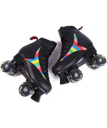 Flash Wheels Women's Roller Skates | Indoor Outdoor Black | Size 6 - Buy Online on GoSupps.com