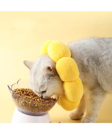 Adjustable Cat Recovery Collar- Dog Cat Collar Cute Cat Donut Collar Neck Cat Cones After Surgery Cone After Surgery Elizabethan Collars for Kitten Dog Pet Yellow S - Buy Online on GoSupps.com