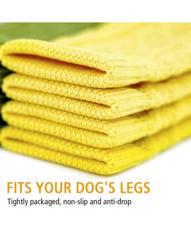 Dongker Dog Elbow Protection - 4pc Warm Elastic Pet Leg Warmers for Small & Medium Dogs/Cats - Knitted Leg Wound Protection XXL - Buy Online on GoSupps.com