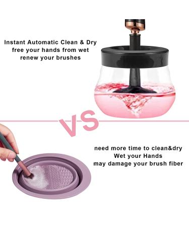 JZLUCKY Makeup Brush Cleaner - Electric Automatic Fast Drying Machine for Cosmetic Brushes (Black) - Buy Online on GoSupps.com