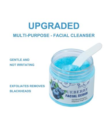 Blueberry Facial Scrub - Brightening Exfoliator & Cleanser for Dull Skin - Ideal for Blackheads & Acne - Vitamin C Scrub for Men & Women - International Shipping Available - Buy Online on GoSupps.com
