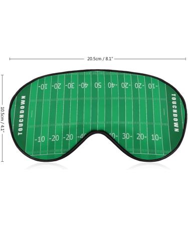 Rugby American Football Field Sleep Mask | Adjustable Strap Blindfold for Men & Women | Blocks Light for Night Travel & Nap - Buy Online on GoSupps.com