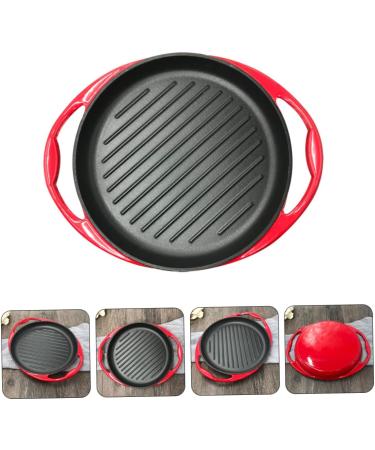 HOLABONITA 1pc Household Pan Fry Tool Shaped Outdoor Induction with Steak for Frying Grill BBQ Handle Enameled Fried Pancake Enamel Cooking Stick Fish Cast Kitchen Egg Non Utensil - Buy Online on GoSupps.com