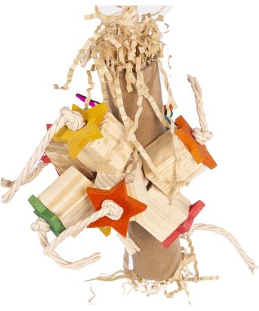 HappyBird Unicorn Star-Roll | Eco-Friendly Shredding Toy for Parakeets & Small Parrots - Best Bird Toys for Happy Birds - Buy Online on GoSupps.com