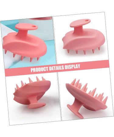Beaupretty 4-Pack Silicone Shampoo Brush Massage Device for Hair Wash | Small Comb for Scalp Health | 10.80x9.50x7.50cm - Buy Online on GoSupps.com