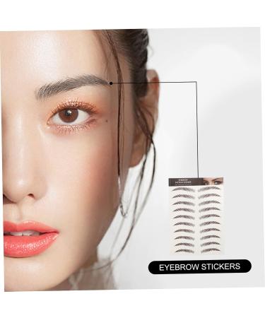 FOMIYES 18 Sheets Waterproof Eyebrow Stickers Beauty Tools Eyebrow Grooming Shaping Sticker 3d Cosmetic Hair - Buy Online on GoSupps.com