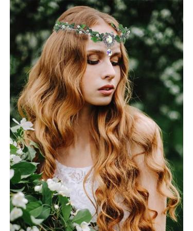 CAKURE Fairy Crown Elf Headpiece - Woodland Tiara for Wedding & Cosplay - Buy Online on GoSupps.com