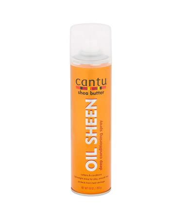 Cantu Shea Butter Oil Sheen Deep Conditioning Spray 10 Ounce (382ml) (Pack of 6)