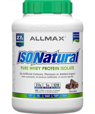 ALLMAX Nutrition - ISONATURAL - 100% Ultra-Pure Natural Whey Protein Isolate - Vanilla - 5 Pound & Naturals Nutrition - ISONATURAL - 100% Ultra-Pure Natural Whey Protein Isolate - Chocolate - Buy Online on GoSupps.com