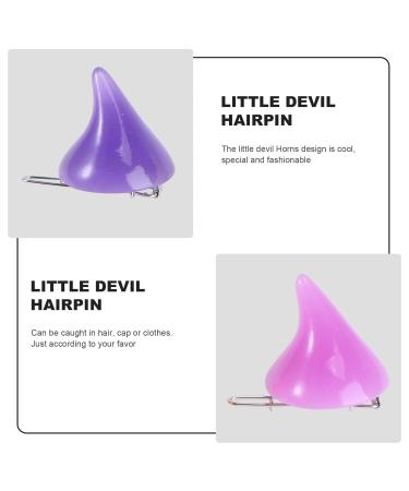 Frcolor Gothic Cosplay Hair Clips - 8 Pairs Little Demon OX Horn Halloween Clips (Random Color) - International Shipping Available - Buy Online on GoSupps.com