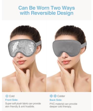 Luxation 2x Eye Mask - Reusable Cooling & Warming Gel Pads for Migraine Relief Dark Circles Headache & Dry Eyes | International Shipping - Buy Online on GoSupps.com
