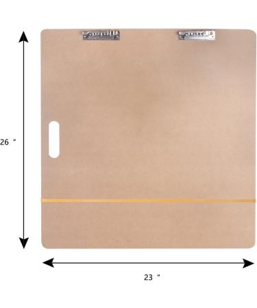 Vencer Art Supply 23 x 26 Sketch Tote Board with Clips and Handle - VAB-003 - Buy Online on GoSupps.com