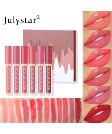 INTEROOKIE Long Lasting Moisturizing Lipstick Set with Water Gloss Mirror Face Nonfading formula for all day wear B - Buy Online on GoSupps.com
