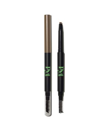 PYT Beauty Defining Eyebrow Pencil Taupe For Light Brown Gray & Red Hair Hypoallergenic Vegan Makeup 1 Count