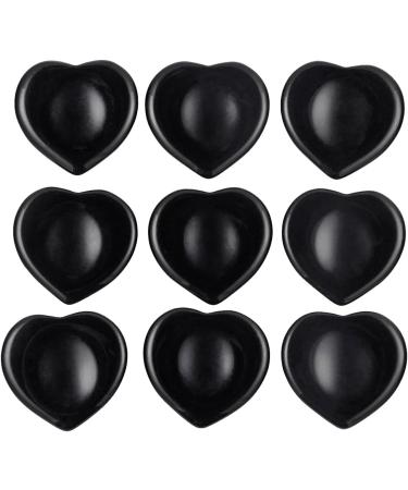 Kyeygwo Obsidian Reiki Healing Crystal Worry Stone Heart Thumb Pocket Stone for Meditation & Stress Relief Massage Stones for Calmness & Decompression - Buy Online on GoSupps.com