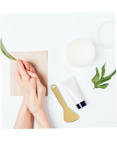  Healvian Healvian 2 Pieces Rich Spoon Makeup Kit Makeup Kit Facial Massager Eye Massager Reusable Makeup Scoop Cosmetic Mixing Spatula Face Cream Spoon Makeup Spoon Alloy Golden - Buy Online on GoSupps.com