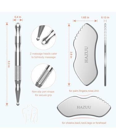Buy Stainless Steel Gua Sha Tool & Acupuncture Pen for Deep Tissue Massage | Pain Relief Therapy & Self-Massage | International Shipping - Buy Online on GoSupps.com