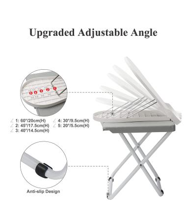 LiDiVi Pedicure Foot Rest - Adjustable Foot Stand for Easy At-Home Pedicures - Non-Slip Sturdy Legs - White (Upgraded) - Buy Online on GoSupps.com