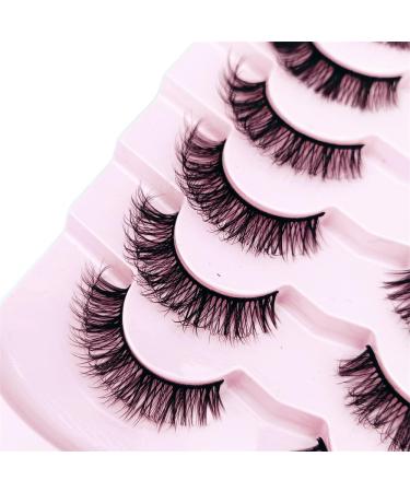 Natural Lashes Natural Eyelashes Short Eyelashes Natural Look False Eyelashes Wispy Eye Lashes 14-17mm Small Lashes Fake Lashes(G06) - Buy Online on GoSupps.com