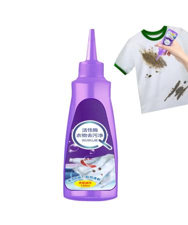 Clothes Stain Remover Stain Remover for Clothes 120ml Instant Wash Fabric Stain Remover Removes Oil Paint Blood Ink Coffee Pet Stains Luckyda