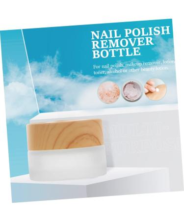 Beavorty Pen wash cup nail remover bottle eyeshadow dead skin soaking tool manicure soaking tool terrarium makeup containers Glass Craft Nail Art Cleaning Cup with cover travel size wood - Buy Online on GoSupps.com