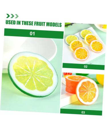 Alipis 6pcs Artificial Lime Simulation Fruits Simulated Fruit Model Faux Lemon Slices Lemon Slices for Soap Lifelike Lemon Props Lemon Slices Artificial Ornament Filling Orange Slices Pvc - Buy Online on GoSupps.com