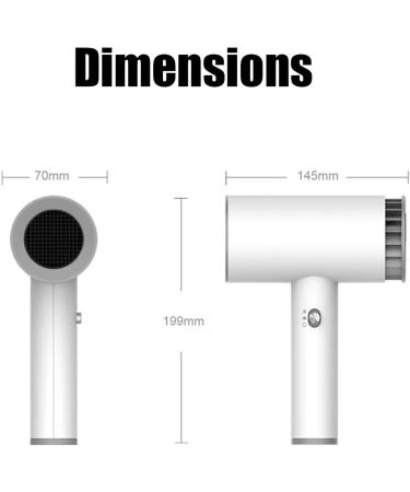 Wireless Hair Dryer USB Rechargeable Cordless Hair Dryer Portable Blow Dryer w/Hot & Cold Wind for Travel School Pet Care Hairdressing Oil Painting Drying Tools - Buy Online on GoSupps.com