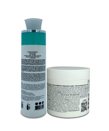 Let Me Be Smoothing Protein & Deep Repair Mask Duo | 1L + 500ml Professional Haircare Treatment - International Shipping Available - Buy Online on GoSupps.com