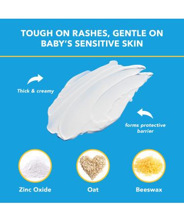 Triple Paste Diaper Rash Cream - 2 oz Tube - Zinc Oxide Ointment for Baby | Treats, Soothes, & Prevents Rash | Pediatrician-Recommended Hypoallergenic Formula - Buy Online on GoSupps.com