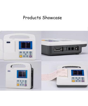 Zumaha Portable EKG Monitor - Professional Digital 3-Channel Electrocardiographer with Color LCD & Printing Paper | Home Health Device for Accurate ECG Monitoring - Buy Online on GoSupps.com