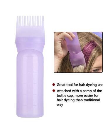 Root Comb Applicator Bottle - Hair Dyeing Tool with Brush for Barbers & Beauty Salons | Blue - Buy Online on GoSupps.com
