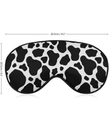 Shop Cow Print Sleep Mask - Comfortable Adjustable Eyeshade for Travel & Sleeping | Perfect for Men & Women - Buy Online on GoSupps.com